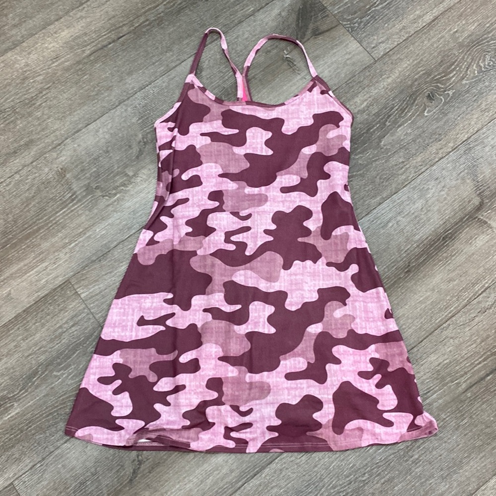 Sports dress with built in shorts